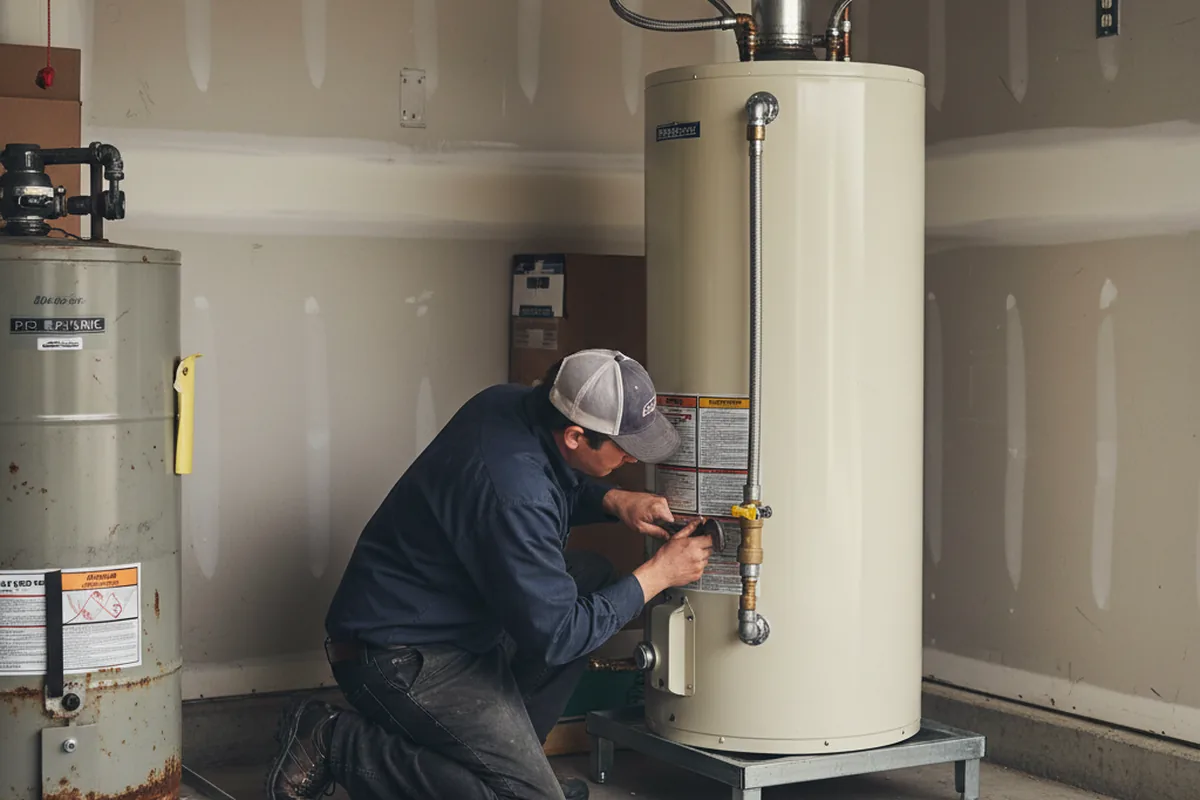 Water heater and shutoff valve replacement in Jennerstown
