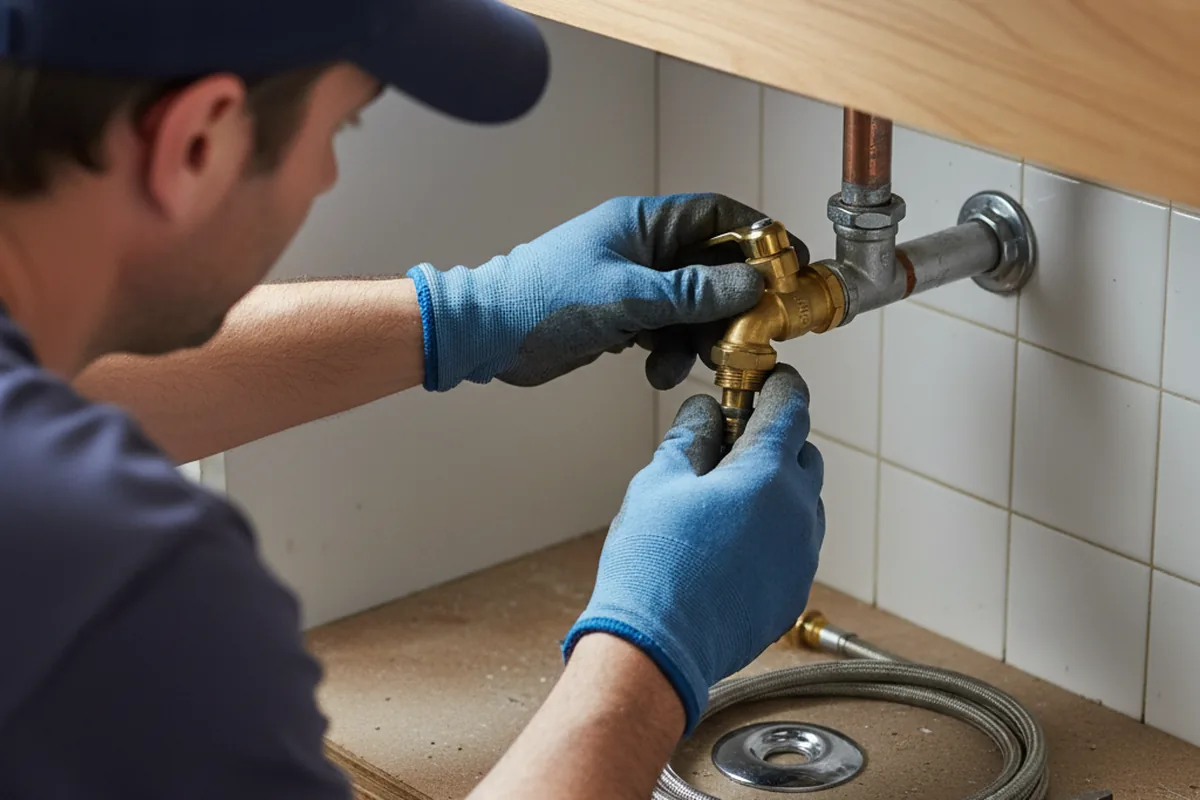 Shutoff valve and fitting work during Emergency Plumbing in Jennerstown